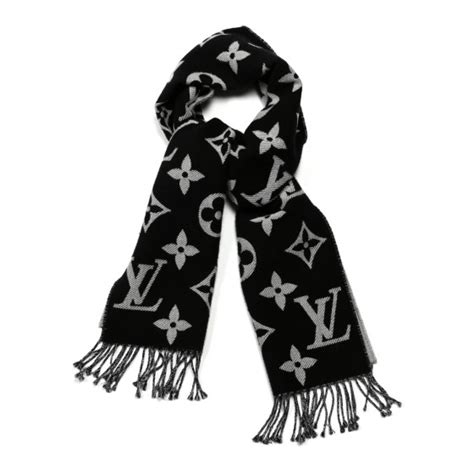 black and white supreme louis vuitton scarf|Louis Vuitton wool cashmere scarf.